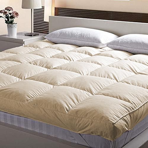 Jaipur Linen Jaipur Linen 3000 GSM Twin Size Bed Finest Imported Super Microfiber Soft Mattress PaddingTopper Beige48x72 in  - Image 1