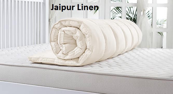 Jaipur Linen Jaipur Linen 3000 GSM Twin Size Bed Finest Imported Super Microfiber Soft Mattress PaddingTopper Beige48x72 in  - Image 4