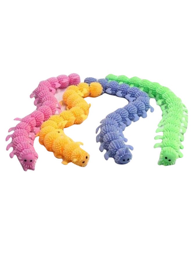 NIBEMINENT 4-Piece Caterpillar Anti Stress Face Reliever Squeeze Relief Healthy Toy - Image 1
