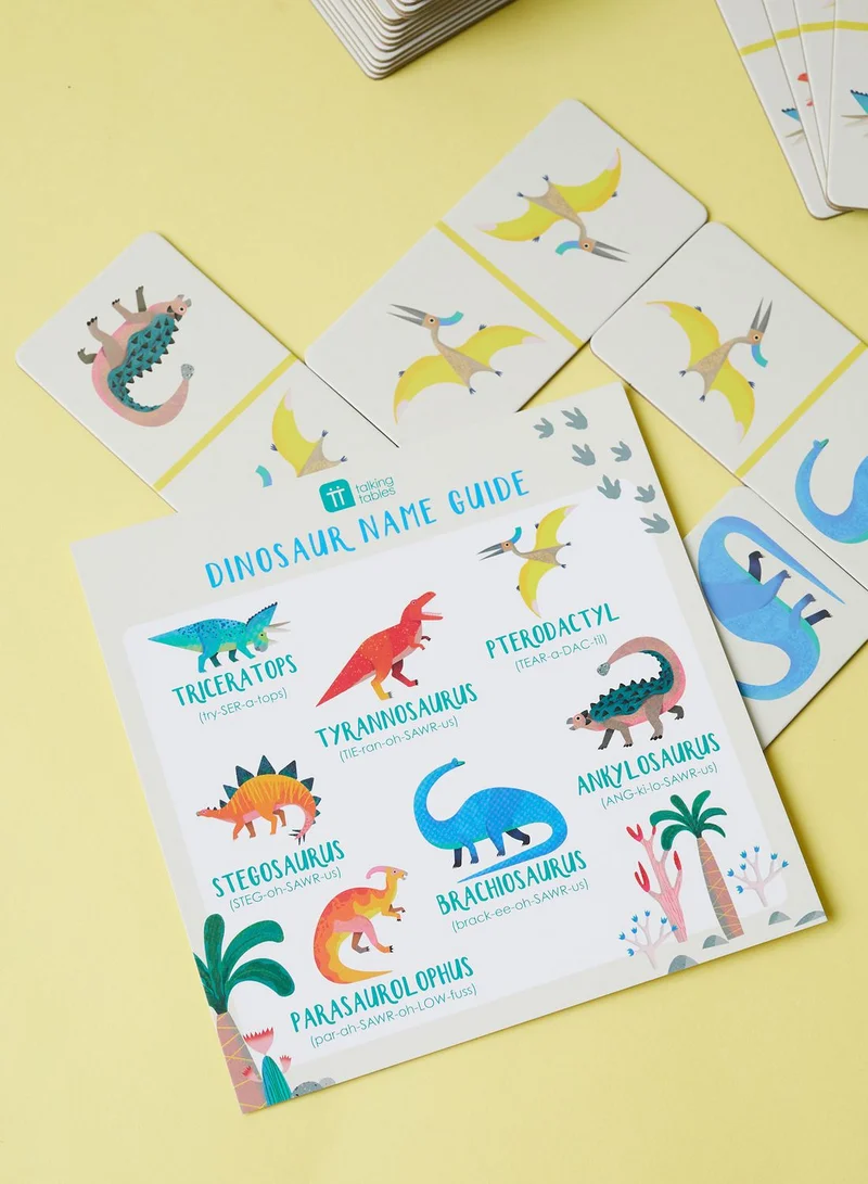 Talking Tables Dinosaur Dominoes Game