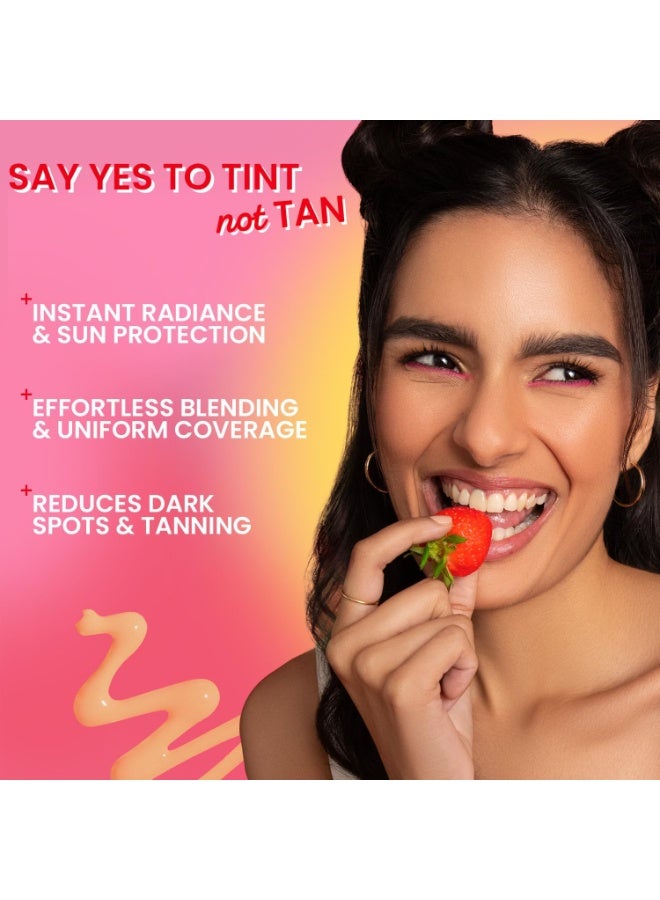 دوت آند كي واقي شمس ملون برائحة الفراولة من دوت آند كي، عامل حماية من الشمس 50+، لون رملي رقم 03 | حماية من الأشعة فوق البنفسجية بنوعيها UVA وUVB | واسع الطيف، مقاوم للماء والعرق | مناسب لجميع أنواع البشرة | 50 مل - Image 5