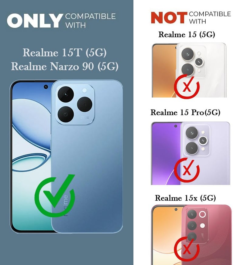 Jkobi Back Cover Case for Realme 15T | Realme Narzo 90 (Dual Color Matte Finish | Full Camera Protection | Sleek and Professional) - Image 4