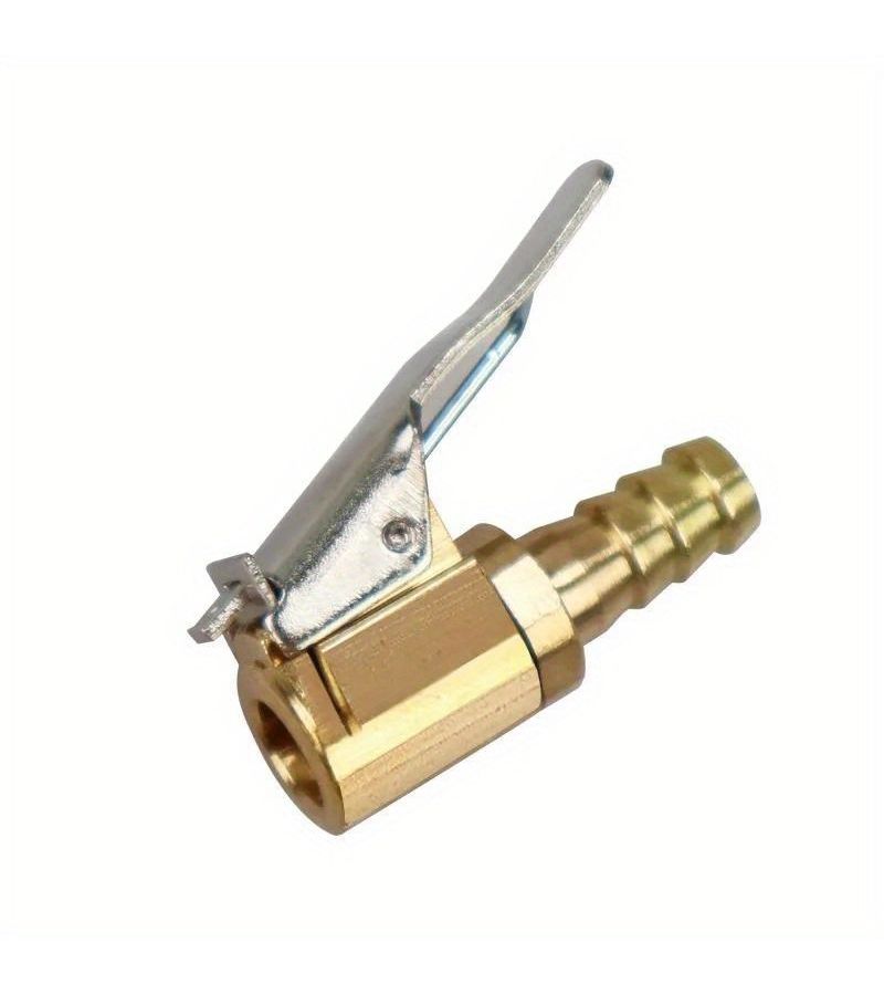 Car Tire Air Chuck Inflator Pump Valve Connector Clip On Adapter Brass 8mm Thread Tyre Wheel Valve For Inflatable Pump - Image 4