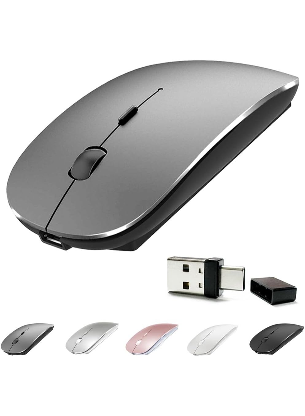 KISSUN KISSUN 4 Modes Rechargeable Bluetooth Mouse Material: Plastic