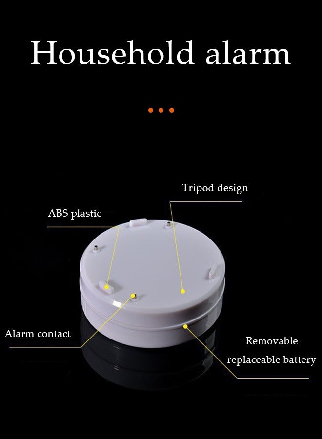 DUNISO Water Leak Detector，household ABS leak detector, intelligent leak detection alarm, with battery and high decibel speaker, detachable, suitable for basement, bathroom, laundry room, kitchen, garage，white  - Image 3