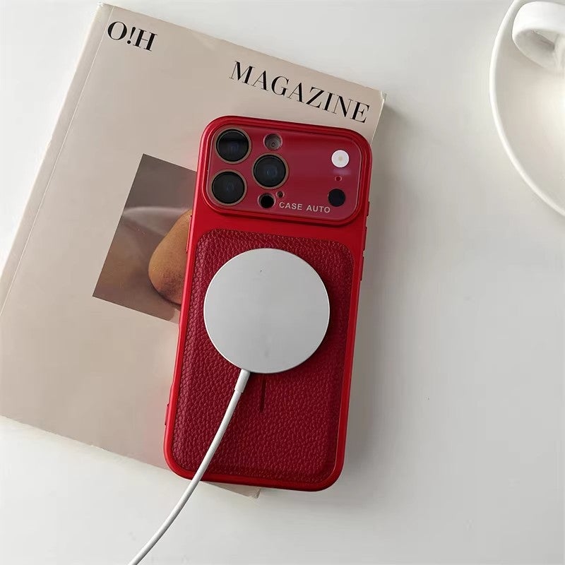 غطاء MagSafe بPC لـ iPhone 15 / 15 Plus / 15 Pro / 15 Pro Max مع مغناطيس قوي ومقاوم للخدش مع مقاوم للصدمات مع حماية من السقوط باللون بنفسجي مغناطيسي سهل الحمل للتخزين العملي - Image 5