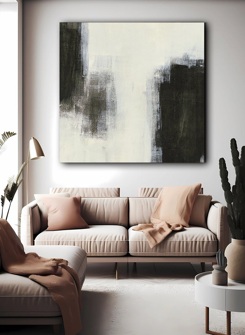 لوحة كانفاس على إطار خشبي بتصميم نمط فني - Image 2