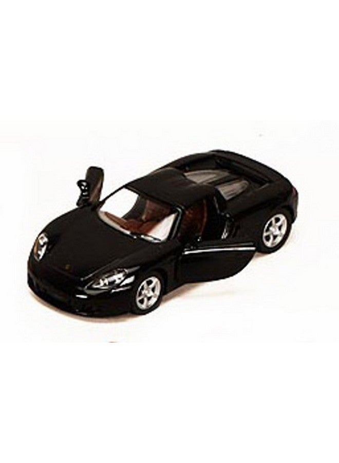 KiNSMART Porsche Carrera GT Black 5" 1:36 Scale Die Cast Metal Model Toy Race Car