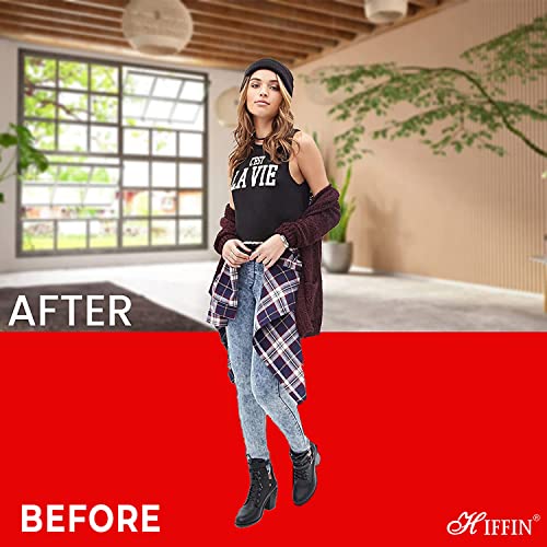 HIFFIN RED 8X12FT Professional Backdrop for Background Photography Background Stand for Photo Light Studio Accurate Size 8x12ft - Image 2