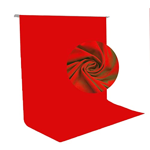 HIFFIN RED 8X12FT Professional Backdrop for Background Photography Background Stand for Photo Light Studio Accurate Size 8x12ft - Image 1