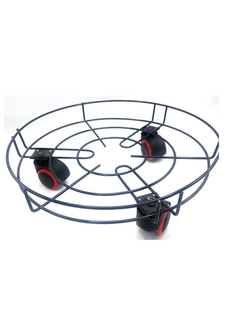 Durable Iron Plant Stand for Flower Pot With Universal Wheel Indoor Or Outdoor Movable Heavy Duty Potted Holder Garden Round Supports Rack for Planter  - Image 4