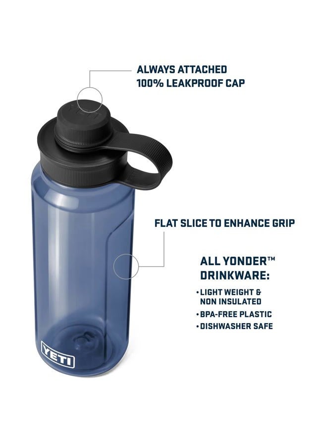 YETI Yonder 1L/34 oz Water Bottle with Yonder Tether Cap, Tropical Pink - Image 2