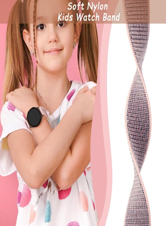 Mugust Nylon Bands for Bark Watch Band, Adjustable Breathable Nylon Replacement Strap for Kids, 3 PACK (Black+Blue+Pink) - Image 5