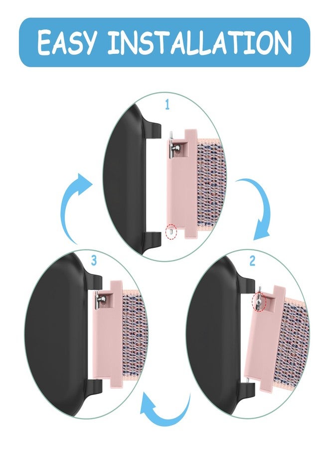 Mugust Nylon Bands for Bark Watch Band, Adjustable Breathable Nylon Replacement Strap for Kids, 3 PACK (Black+Blue+Pink) - Image 4