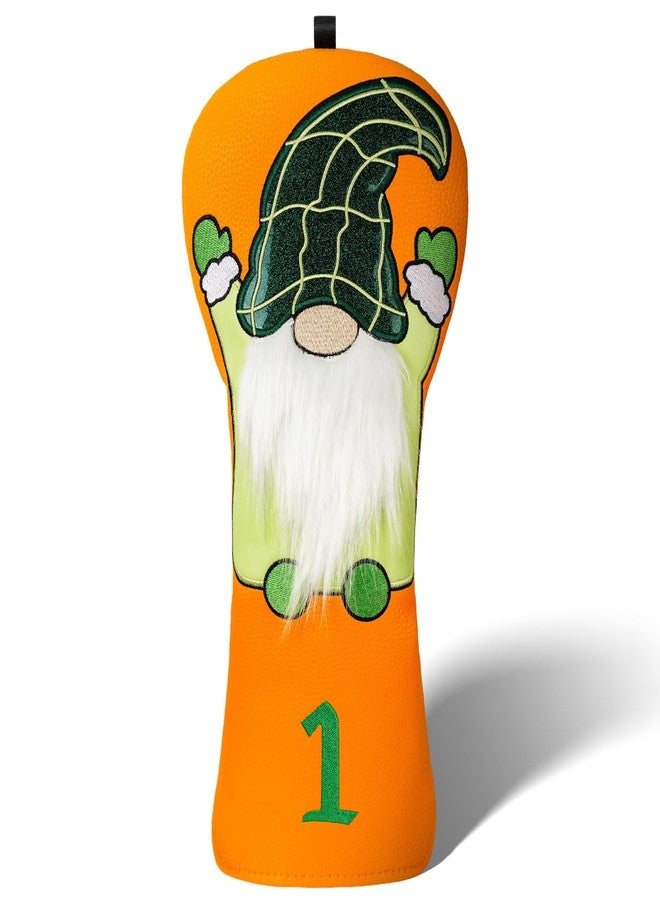 LZFAN Golf Club Head Cover Driver Headcover Wood St Patrick's Day Leprechauns Green Faceless Elderly Gnomes Irish Festival Patrick's Day Doll Golf Head Cover - Image 1