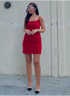 VENTIUP Mini Sleeveless Dress Red  - Image 4