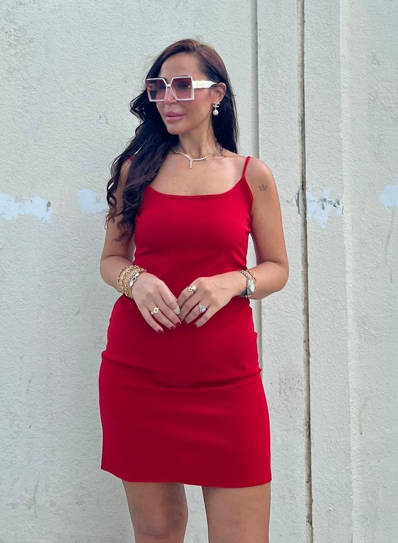 VENTIUP Mini Sleeveless Dress Red - Image 1