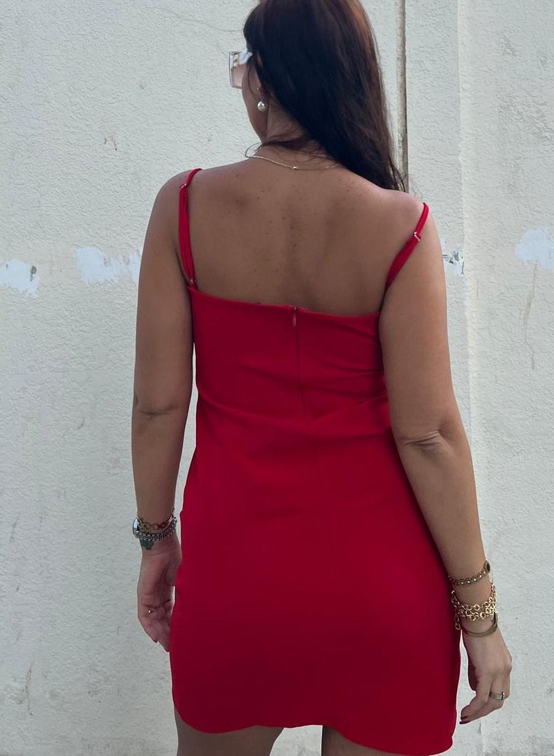 VENTIUP Mini Sleeveless Dress Red - Image 5