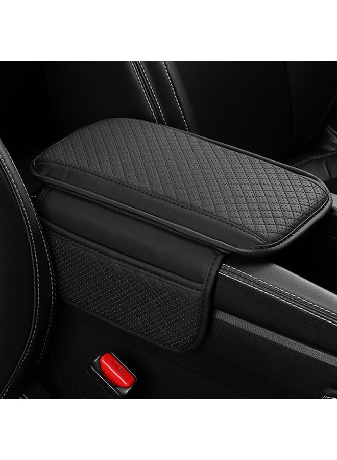 Seametal SEAMETAL Car Armrest Cover Height Pad With Side Storage Bags Automotive Armrest Arm Support Cushion Protective Pad for Car Interior