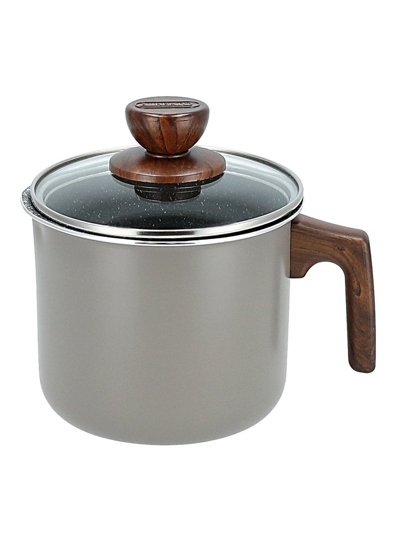 ALBERTO Granite Milk Pot with Glass Lid - Image 2