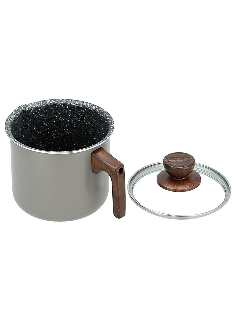 ALBERTO Granite Milk Pot with Glass Lid - Image 3
