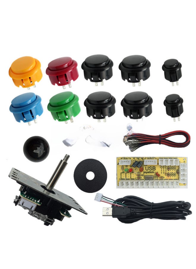 Generic - Usb Arcade Joystick Circuit Board Sanwa Joystick Accessories Card on Switch Digital Computer Game-Product Color:Red - Image 1