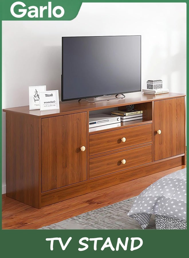 Garlo TV Stand, Mid-Century Modern Television Stand, Farmhouse Entertainment Center with Storage, Media Console Credenza Table for Living Room, Bedroom - Image 5