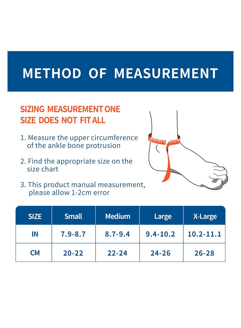 Ultra Thin Breathable Adjustable Compression Ankle Braces for Plantar Fasciitis and Sports Injury Recovery, Nonslip Support Straps for Ankle Sprain Rehabilitation (Black) - Image 5