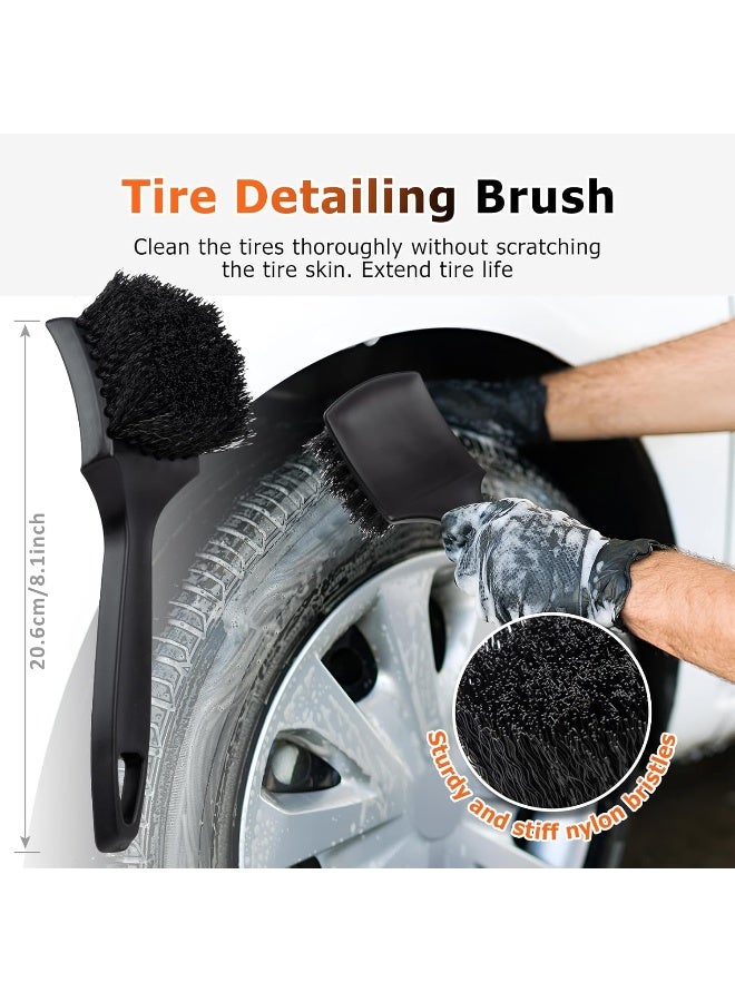Preciva Car Detailing Kit, Car Wheel Cleaning Brush Kit - Image 4