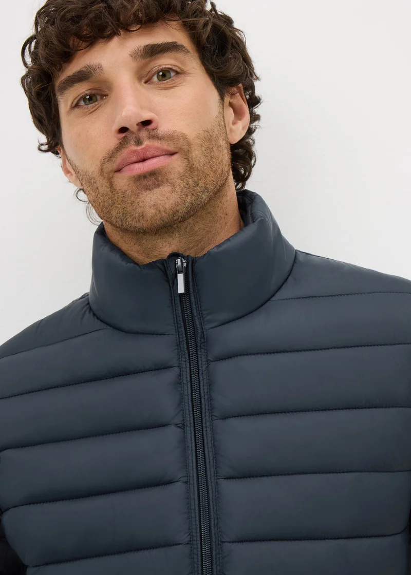 Matalan Navy Puffer Funnel Coat