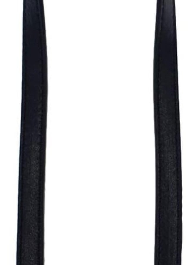 klarako 2pcs 24 Leather Purses Straps Leather Bag Handles Replacement Purse Straps Handbag Bag Wallet Straps (Black)  - Image 1