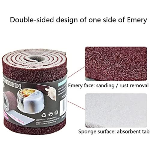 DONDA Magic Cleaning Sponge Roll | Scratch Proof Kitchen Utensil Scrubber Roll | Dish Cleaning Sponge, Scrubber Pantry, Dishwashing, Bathroom, Floor, Kitchen (100cm, Brown) - Image 2