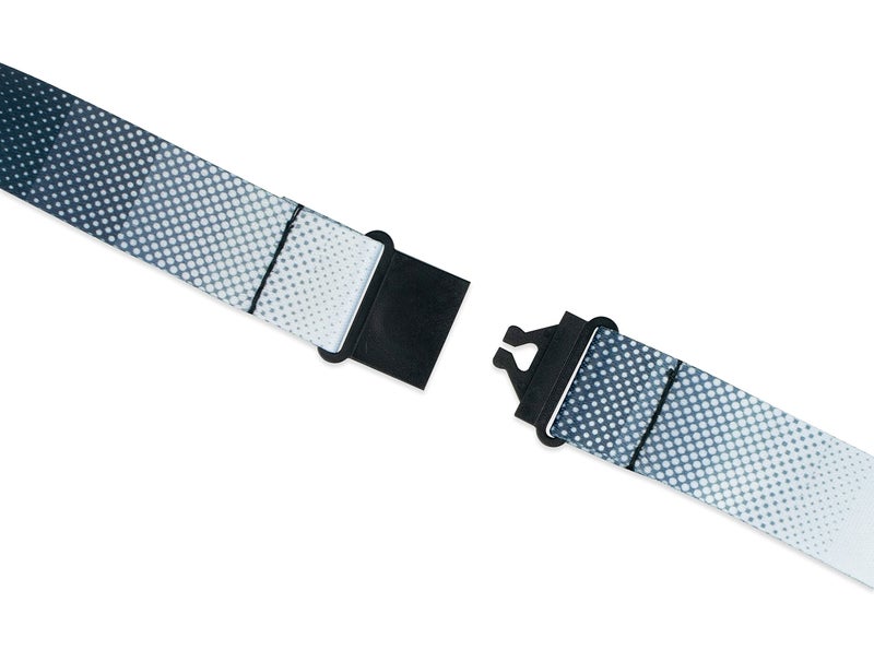 Limeloot Greyscale Breakaway Lanyard for Men and Women - Mens Lanyard Black Grey White Design with Release Buckle, and Flat Ring. - Image 3
