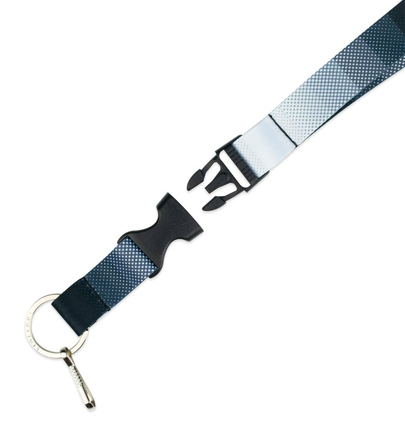 Limeloot Greyscale Breakaway Lanyard for Men and Women - Mens Lanyard Black Grey White Design with Release Buckle, and Flat Ring. - Image 2