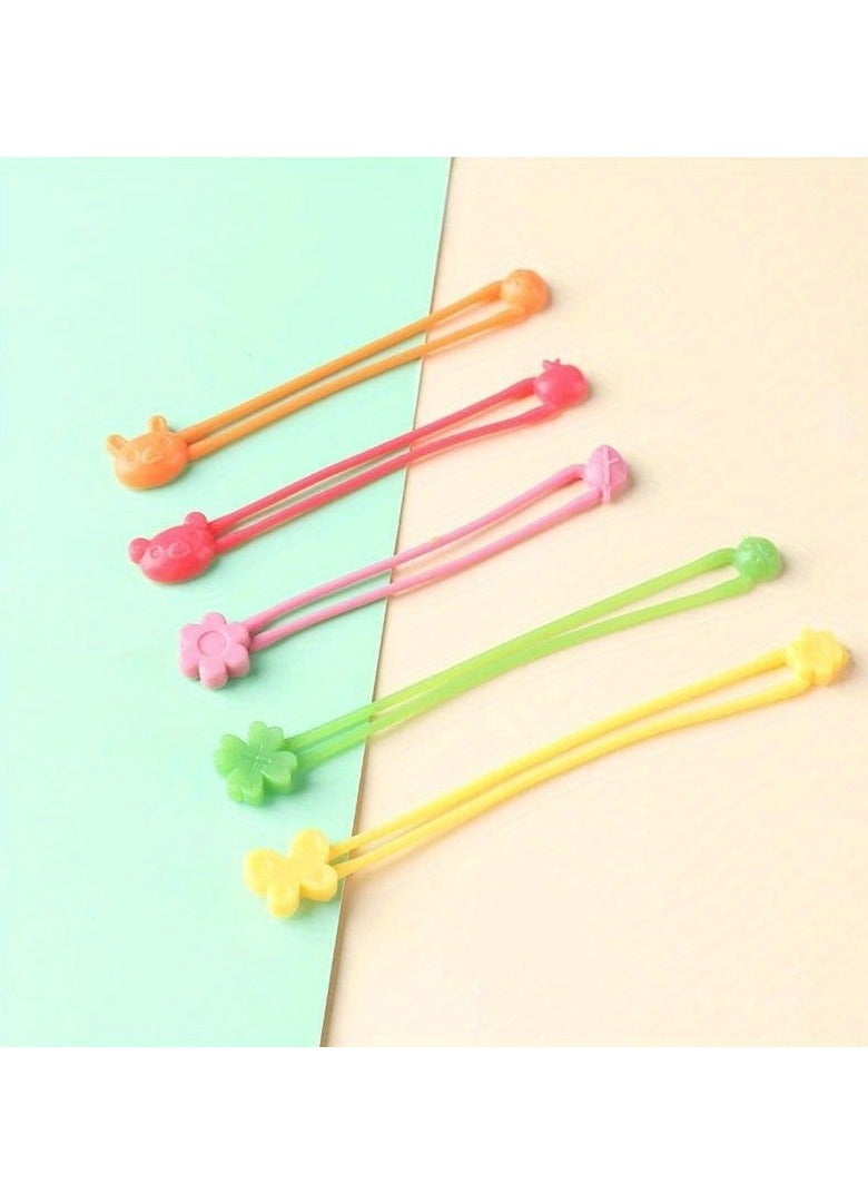 5pcs Multi-Purpose Silicone Rubber Strap Bands - Versatile Elastic Wraps for Lunch Box, Home Storage, and Organization - Reusable, Durable, and Easy to Use for Various Scenes and Decor - Image 2