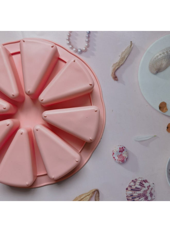 8 Lian Sikang Cake Mold 377 Chocolate Cake Silicone Mold Jelly Egg Tart Bread Mold Baking Tools-Color:Green - Image 5