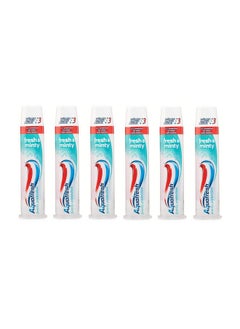 Aquafresh Fresh & Minty Whitening Pump Action 3 In 1 Formula Toothpaste 100 Ml By Aquafresh Family (6 Count)