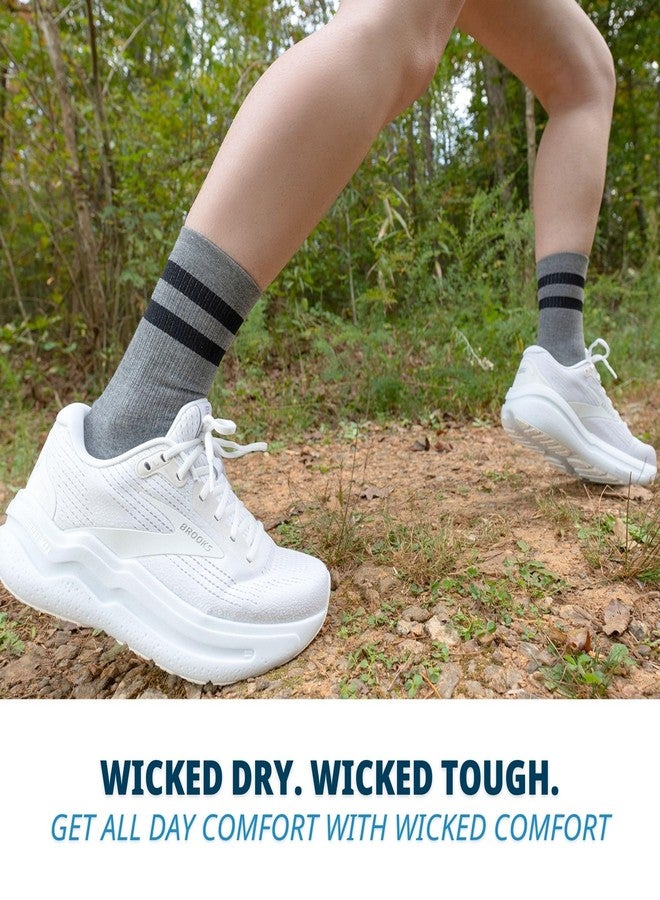 OS1st Wicked Comfort Crew Socks with light compression for maximum cushion, blister protection and breathable fabric (US, Alpha, X-Large, Regular, Regular, Black) - Image 5