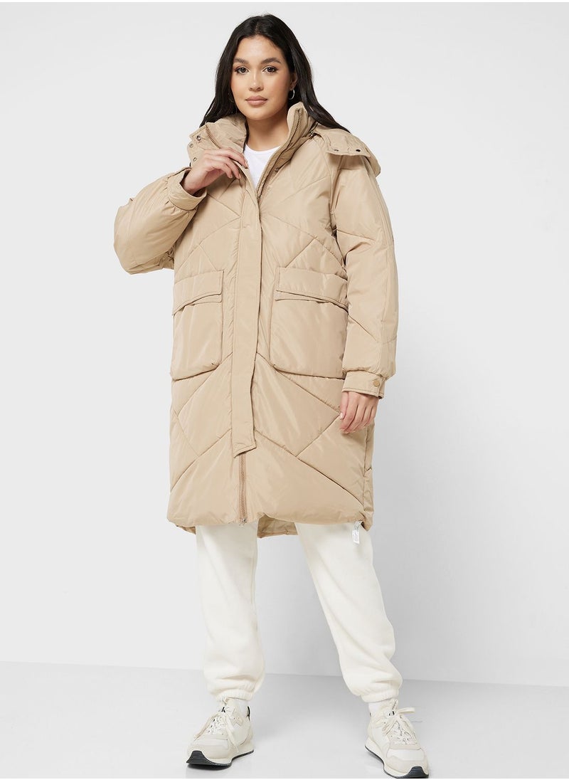 ELLA Longline Puffer Jacket  - Image 4