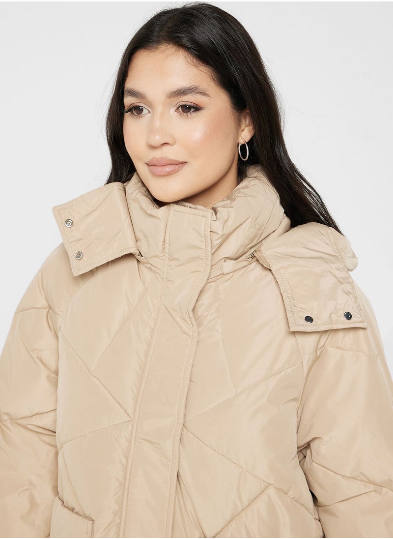 ELLA Longline Puffer Jacket  - Image 3