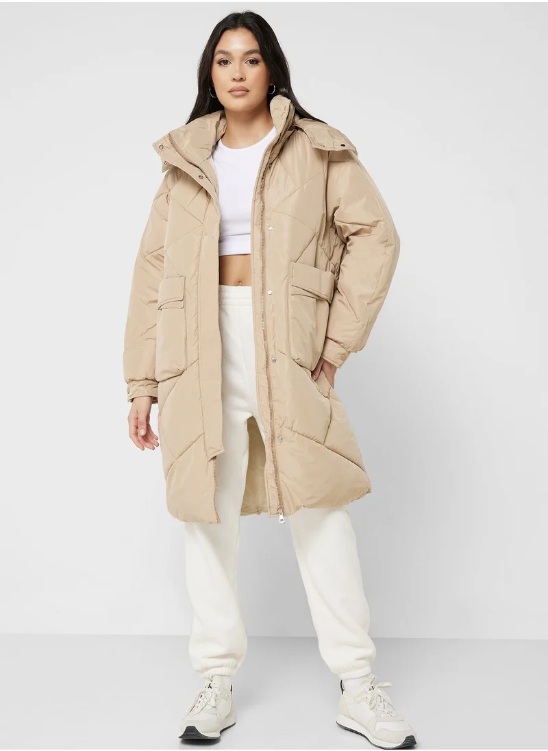 ELLA Longline Puffer Jacket