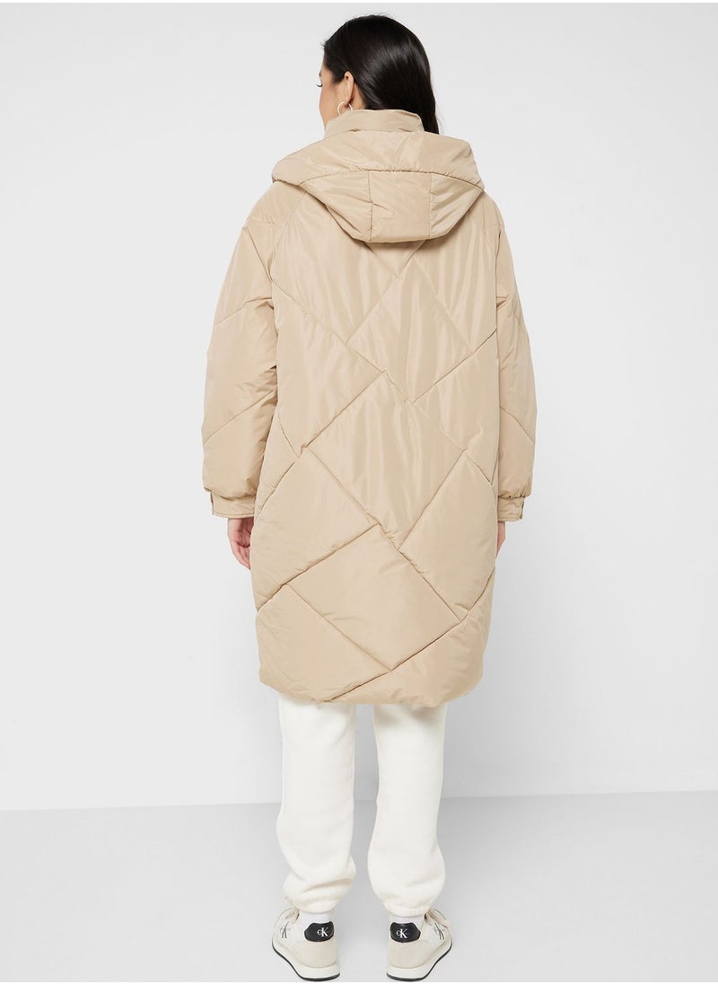 ELLA Longline Puffer Jacket  - Image 2