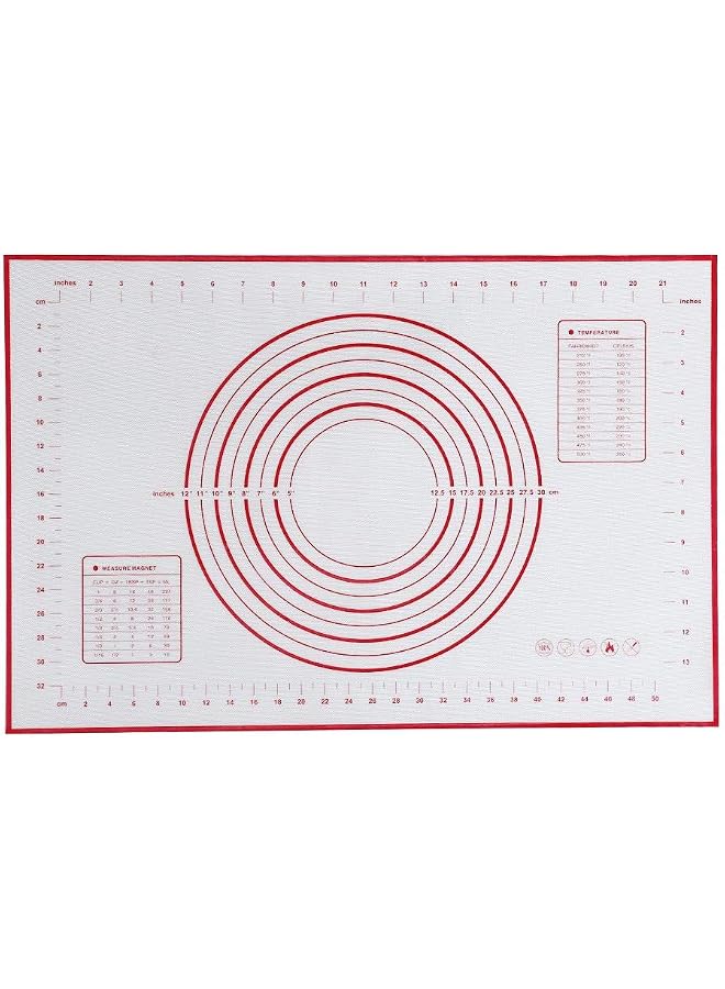 S-TOP 60X40Cm Non Stick Silicone Baking Mat Kneading Pad Sheet Glass Fiber Rolling Dough Large Size For Cake Macaron Kitchen Tools, Multi Color, R7-Iyd7-4Zdg - Image 1