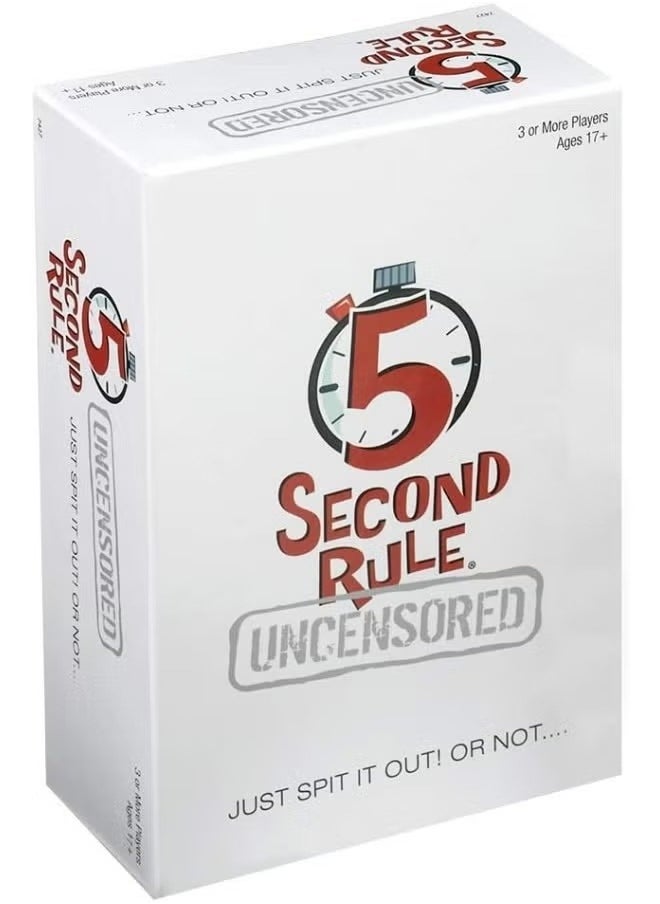 5 Second Rule - 5 Second Rule Uncensored Or Not  Quick Thinking Party Game - Image 1