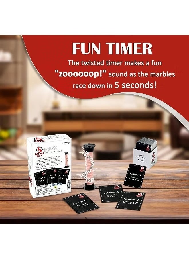 5 Second Rule - 5 Second Rule Uncensored Or Not  Quick Thinking Party Game - Image 1