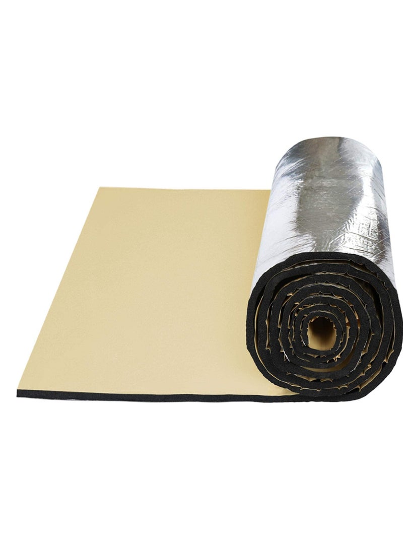 Generic - Car Sound Deadening Mat, Butyl Sound Deadener Mat, Car Fen-der Engine Heat Sound Deadener Insulation Mat, Audio Sound Dampening Material, for Car Trunk, Door, Floor and Ceiling (50*200CM*10MM) - Image 1