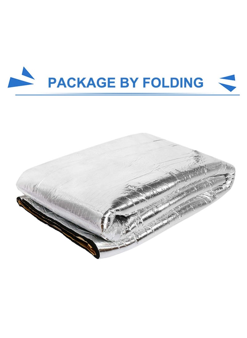 Generic - Car Sound Deadening Mat, Butyl Sound Deadener Mat, Car Fen-der Engine Heat Sound Deadener Insulation Mat, Audio Sound Dampening Material, for Car Trunk, Door, Floor and Ceiling (50*200CM*10MM) - Image 1