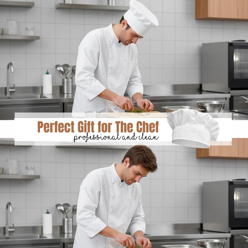 Dadoudou Chef Hats Tube Sharp with Adjustable Size for Adult/Kids - Image 4