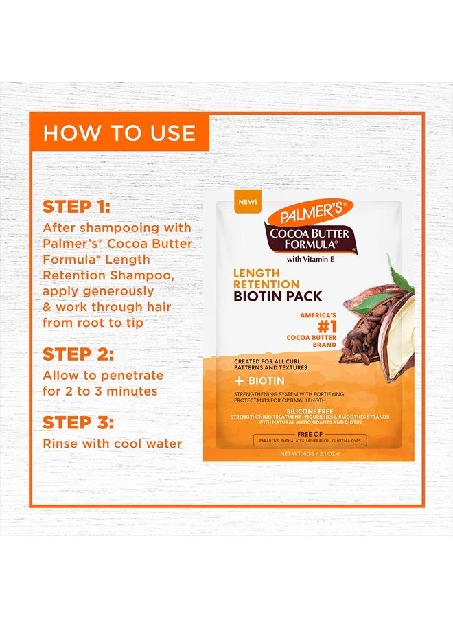 PALMER'S Cocoa Butter & Biotin Length Retention Biotin Pack, 2.1 Ounce - Image 4