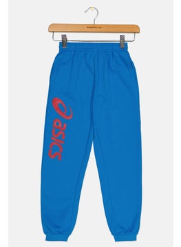 Asics Kids Girl Sportswear Fit Brand Logo Training Sweatpants, Blue  - Image 1